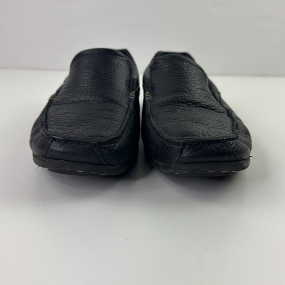 Merrell Black Pebbled Leather Slip-On Loafers - Picture 2 of 11